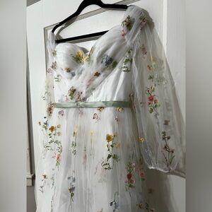 White Emboidered Dress